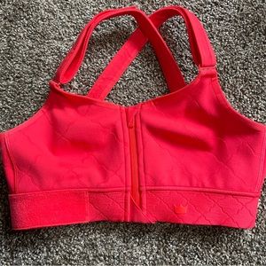 -SheFit Orange Adjustable Sports Bra Size Medium EUC